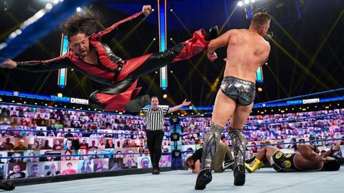 Shinsuke Nakamura in action on this week's SmackDown