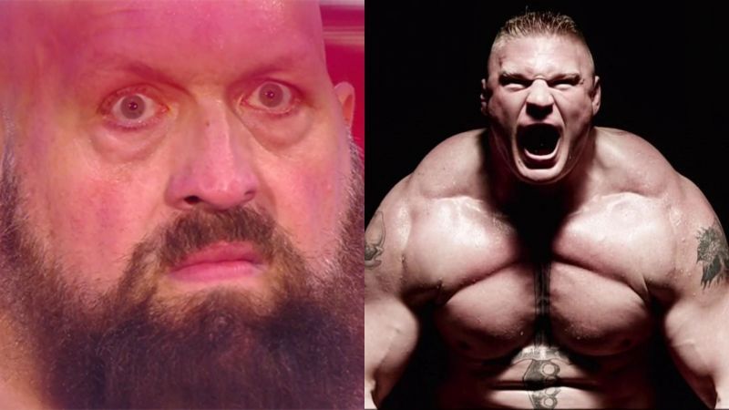 Big Show (left); Brock Lesnar (right)