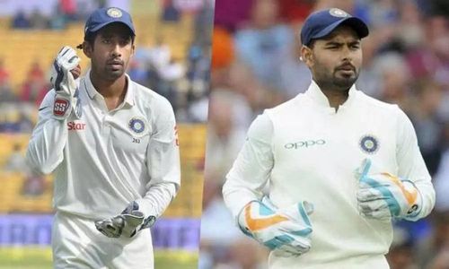 Wriddhiman Saha (left) and Rishabh Pant (right)