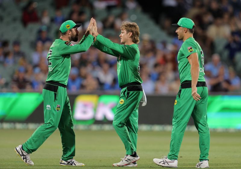 Melbourne Stars players celebrate