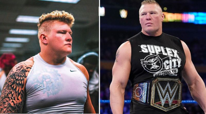 Parker Boudreaux and Brock Lesnar