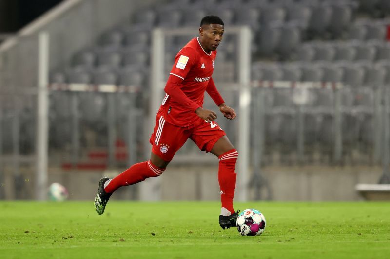 David Alaba in action for Bayern Munich