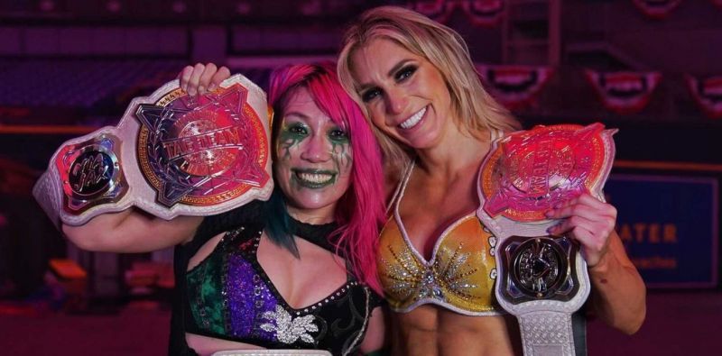 Asuka and Charlotte Flair