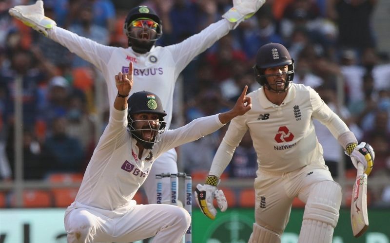 England were all out for 112 on Day 1 of the pink-ball Test. Pic: ECB