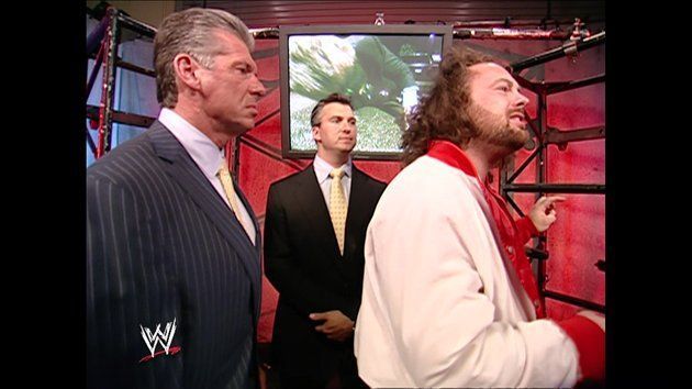 Vince McMahon, Shane McMahon, and Eugene