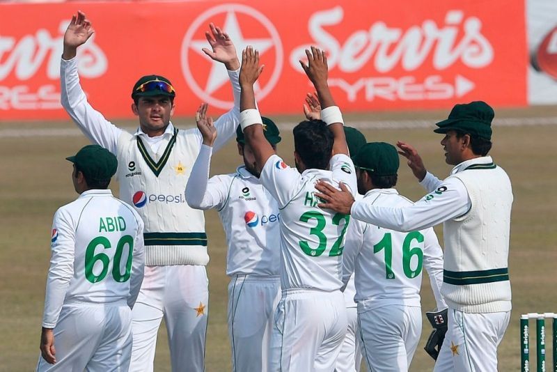 Pakistan celebrate a famous series win against South Africa.