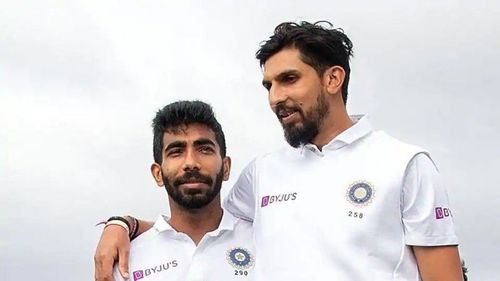 Ishant Sharma (right) and Jasprit Bumrah