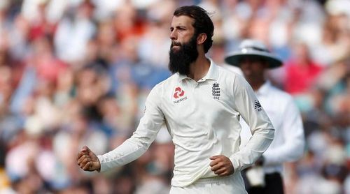 Moeen Ali in action for England