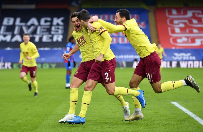 Burnley beat Crystal Palace 3-0 in their last Premier League game