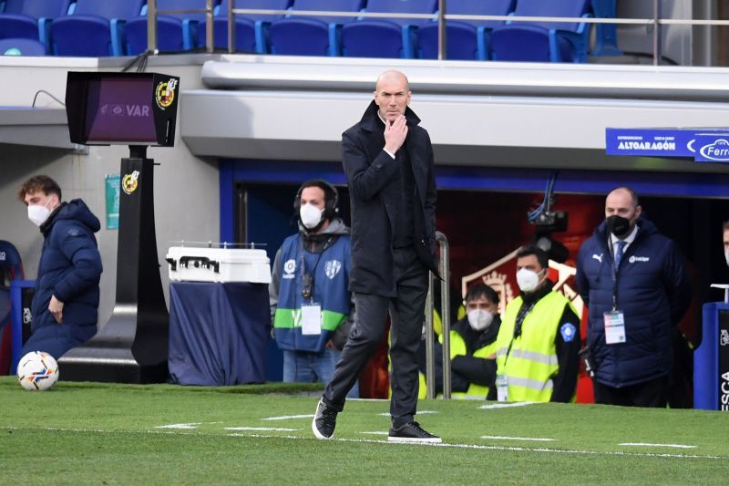 Real Madrid manager Zinedine Zidane