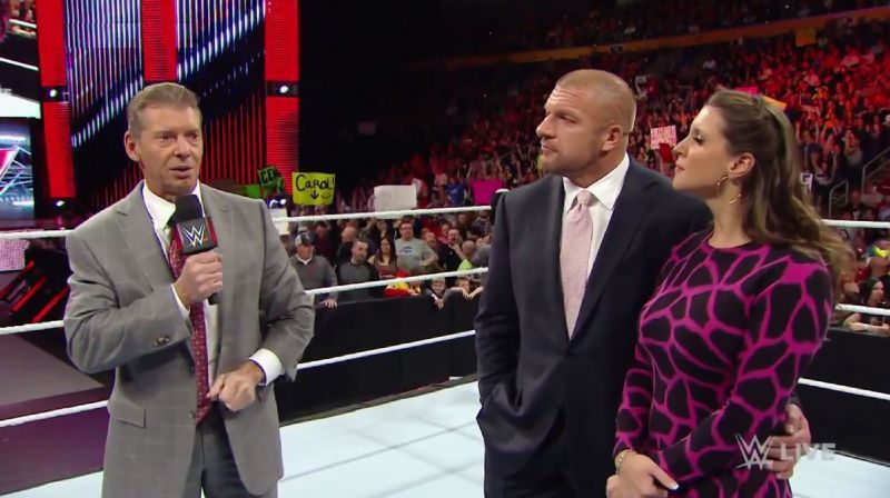 Vince McMahon; Triple H; Stephanie McMahon