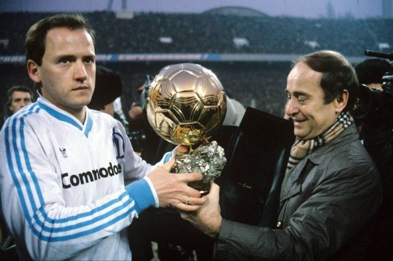 Igor Bellanov (left) was a controversial winner of the 1986 Ballon d&#039;Or award.