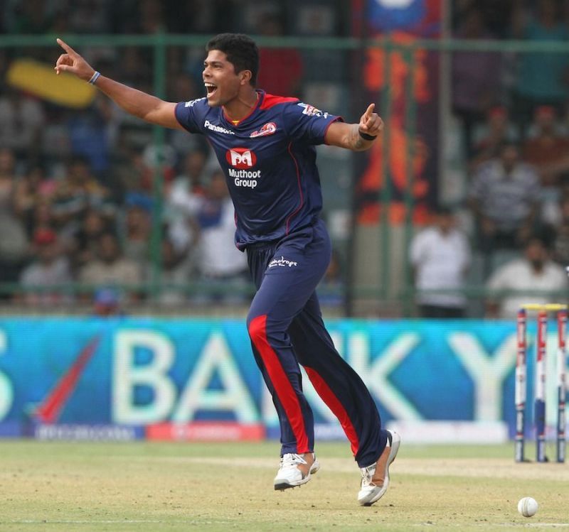 Umesh Yadav during his first stint with Delhi in the IPL