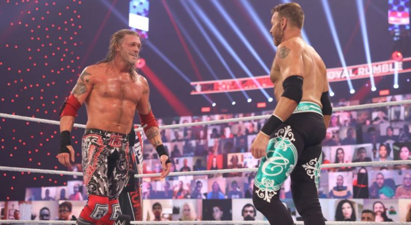 Edge and Christian at WWE Royal Rumble 2021