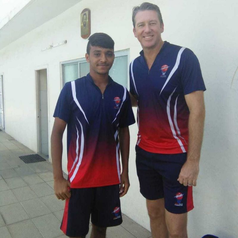 Chetan Sakariya impressed Glenn Mcgrath with his natural swing during a stint at the MRF Pace Academy