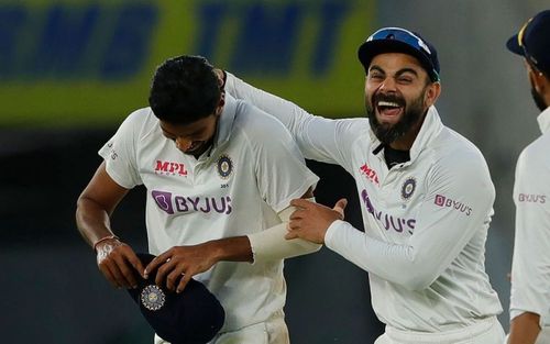 India won the pink-ball Test against the England team by ten wickets. (Image Courtesy: BCCI)