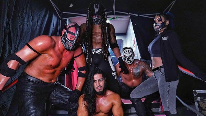 Mustafa Ali (center, bottom) is RETRIBUTION's leader