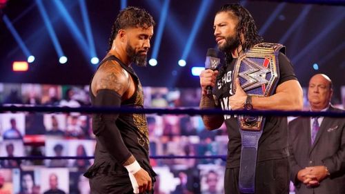 Jey Uso and Roman Reigns.