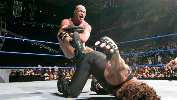 Kurt Angle defeated The Undertaker at the final PPV before WrestleMania 22