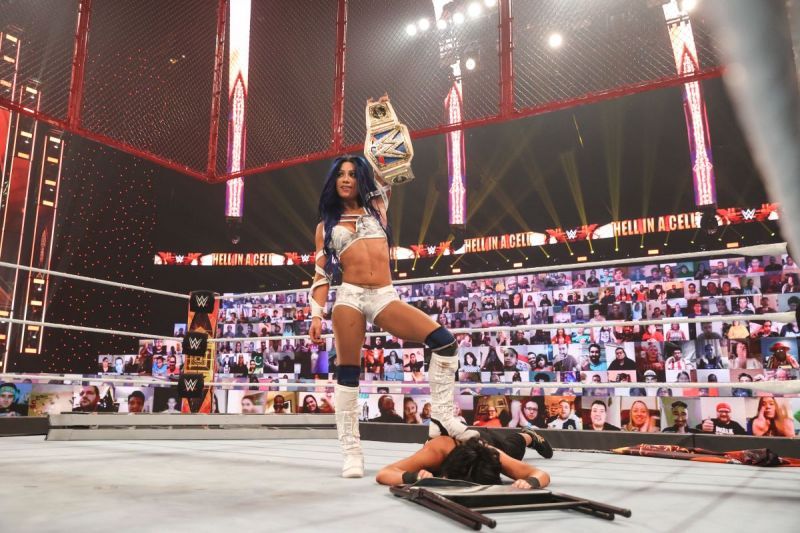 Sasha Banks defeated Bayley at Hell in a Cell last year