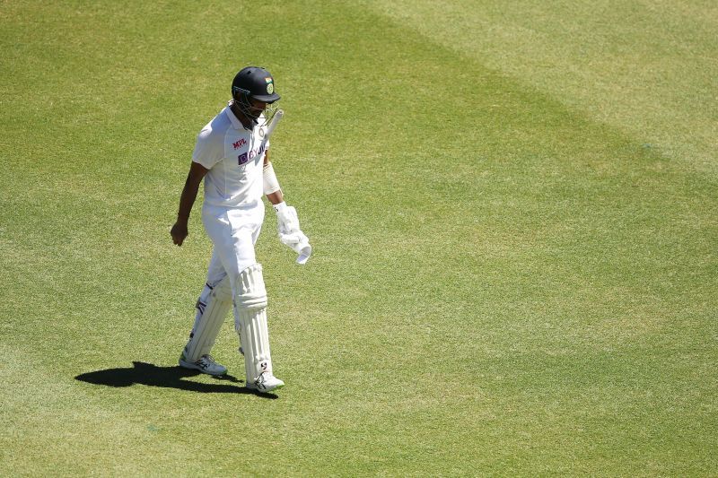 Pujara was dismissed in the seventh over of the final day