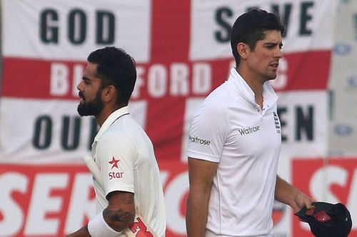 Alastair Cook didn't hold back while reacting to Virat Kohli's claims