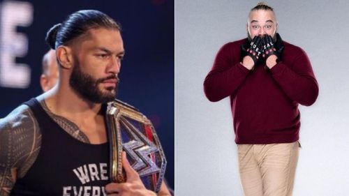 Roman Reigns (left); Bray Wyatt (right)