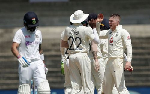 England took a mammoth lead against Team India in Chennai (Image courtesy: BCCI)