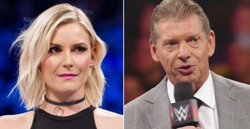 Renee Paquette and Vince McMahon