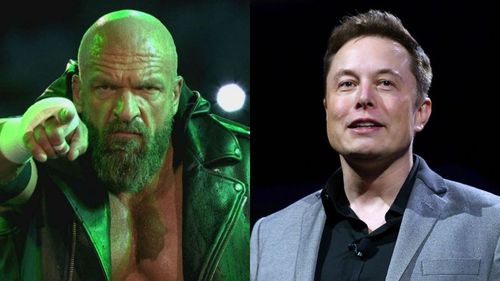 Triple H (left); Elon Musk (right)