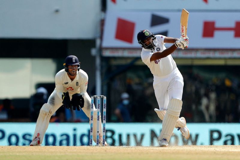 Ravichandran Ashwin en route to his fifth Test hundred (Photo: BCCI)