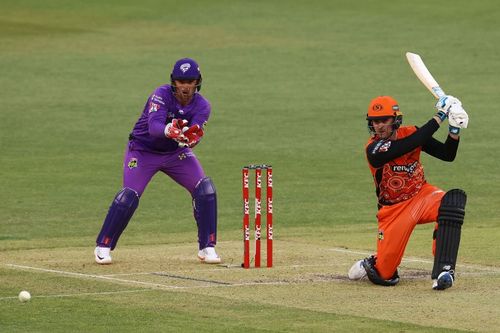 Jason Roy in action during the BBL.