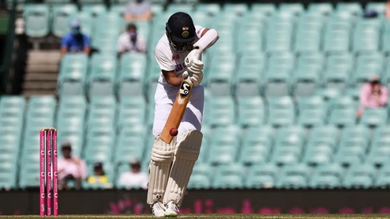 Cheteshwar Pujara in action for India during a Test match