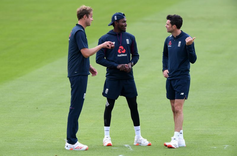 James Anderson, Jofra Archer, and Stuart Broad were present in the England team's playing XI.