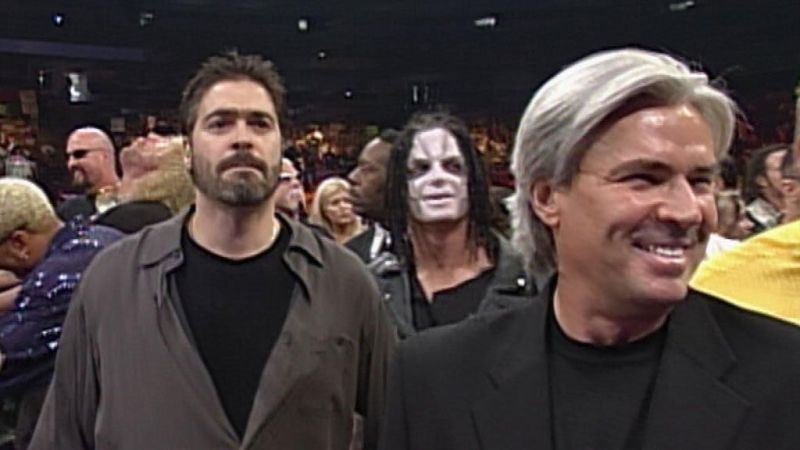 Vince Russo (left) in WCW