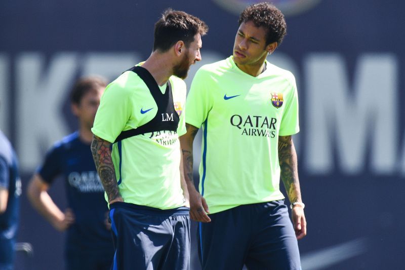 Lionel Messi (left) and Neymar (right) are two of the best South American players in the world.