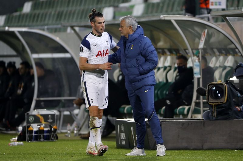 Gareth Bale and Jose Mourinho