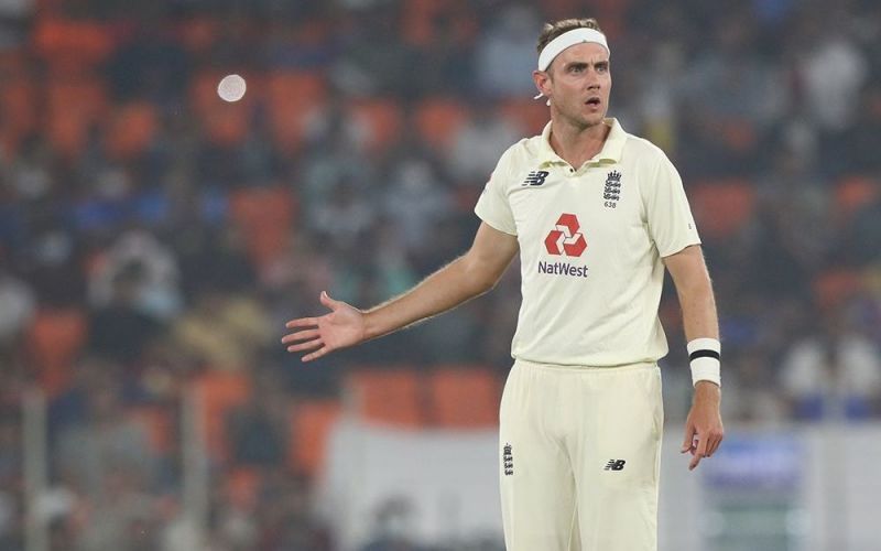 Stuart Broad could not take a single wicket in the pink-ball match (Image Courtesy: BCCI)