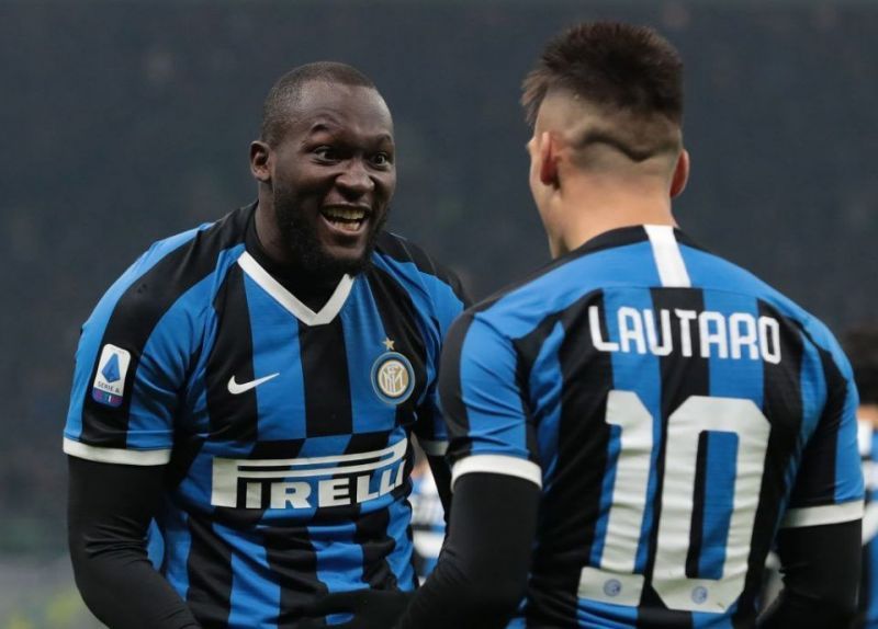 Romelu Lukaku (left) and Lautaro Martinez (right)