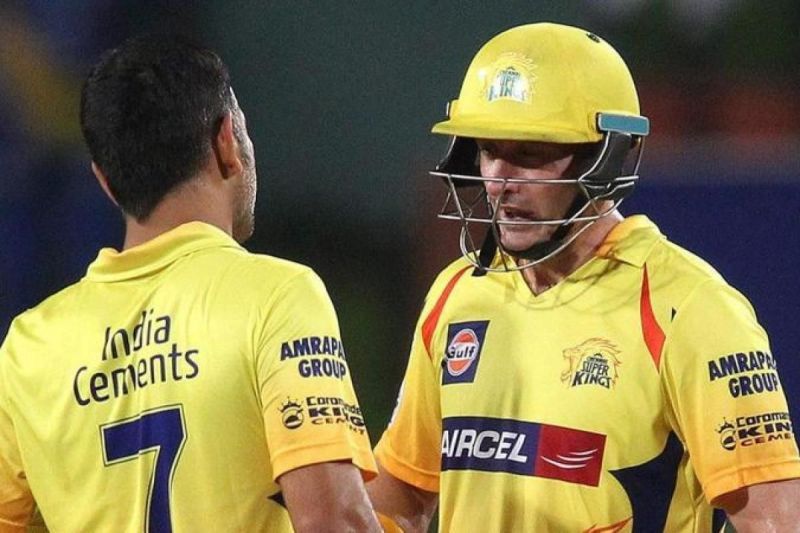 Cheteshwar Pujara could shine in the IPL just like Michael Hussey (right) did with CSK.