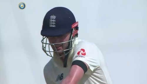 England team are wearing black armbands in memory of Sir Tom Moore. Pic: BCCI