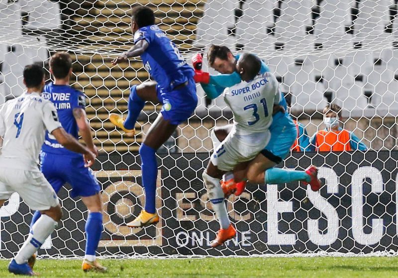 Nanu suffered a horror collision in Porto&#039;s draw with Belenenses