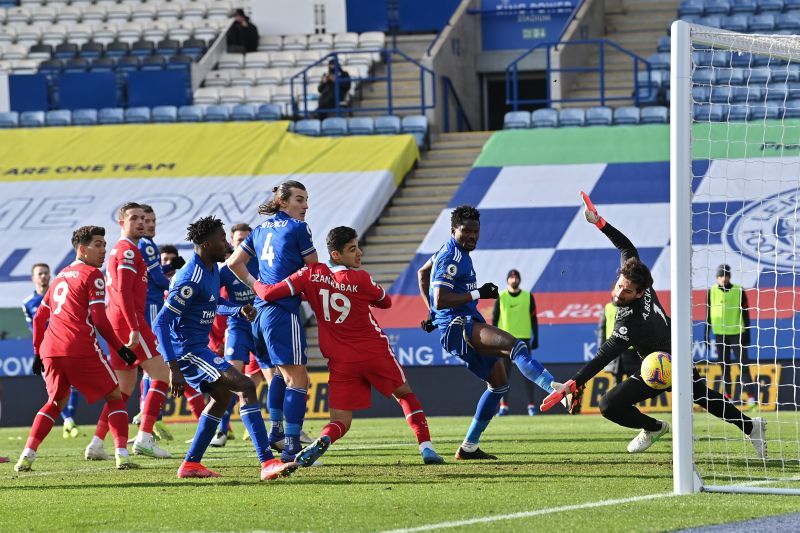 Leicester City beat Liverpool in the 2020-21 Premier League.