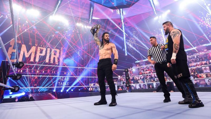 Roman Reigns defended his Universal Championship against Kevin Owens at Royal Rumble