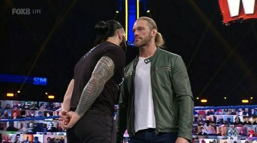 Roman Reigns and Edge shared an intense moment on SmackDown