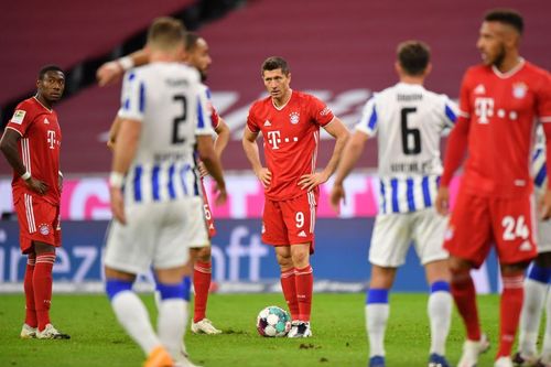 Bayern Munich beat Hertha Berlin 4-0 earlier this season