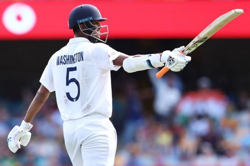 Washington Sundar scored an unbeaten 85 in India's first innings of the Chennai Test