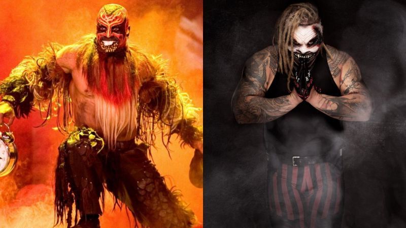 The Boogeyman (left); The Fiend Bray Wyatt (right)