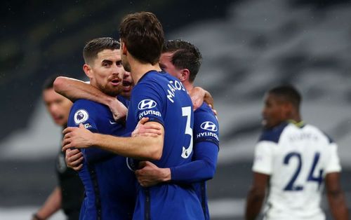 Chelsea players celebrate