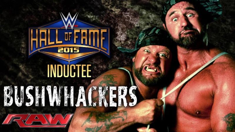 John Laurinaitis inducted The Bushwhackers into the WWE Hall of Fame